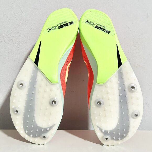 Nike ZoomX Dragonfly 2 “Bright Crimson Lime Blast” Men’s Size 12 Track Spikes - Picture 7 of 9